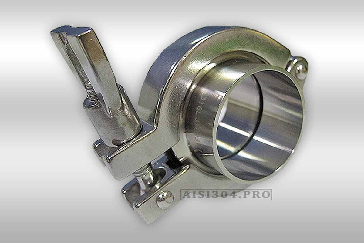 Кламповое соединение в сборе DIN Dn 50 AISI 316